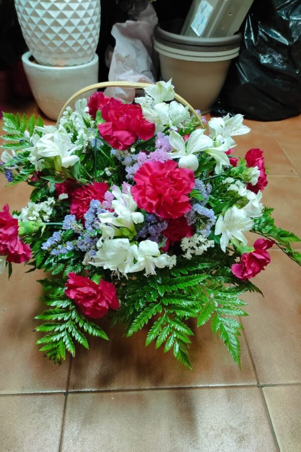 Canasto Floral clavel