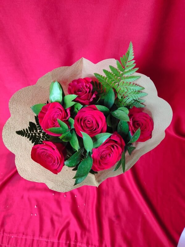 Ramo de 6 Rosas - Rojas